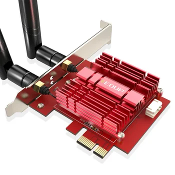 PCIe Wifi Tinklo plokštė Belaidžio ryšio Adapteris Darbalaukio WiFi 6 