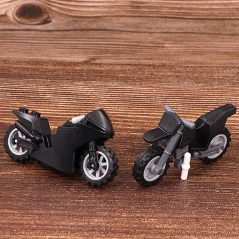 Krosas motociklų Swat Policijos, Karinių Ginklų Priedai Playmobil Miesto Sumos Dalys Originalios Blokai Modelis Mini Žaislas 19