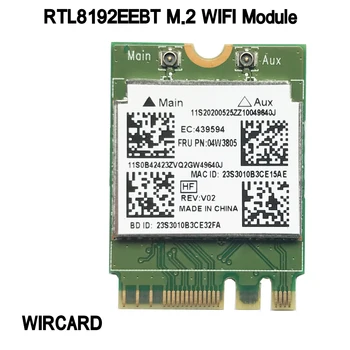 WIRCARD RTL8192EEBT WIFI Kortelės M. 2 BT4.0 FRU 04W3805 už thinkpad X240 X240s T540 T540P T440 T440s T440P 9