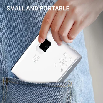 YERSIDA Projektorius BL128 Mini Nešiojamieji Smart Home Gimtoji HD 1280x720P Paramos 4K Vaizdo Mobilusis Telefonas su WIFI ir 