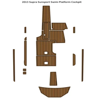 2013 Supra Sunsport Plaukti Platforma Kabinos Padas Valtis EVA Putų Dirbtiniais Tiko Grindų Kilimėlis 15