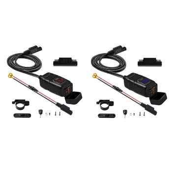 Motociklo USB kabelį, Tipas C PD ir.0 Greito Įkrovimo SAE į USB Adapteris 23
