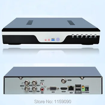 4CH 960 H Pilnas DVR, IP Tinklo Kamera, Diktofonas, H. 264 VAIZDO NVR Realaus laiko Įrašymo Multi-language