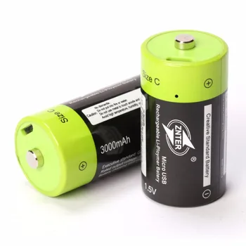 ZNTER C Dydis 1,5 V 3000mAh Įkraunama Ličio Polimero Baterija Įkrauta Micro USB Kabelio 23
