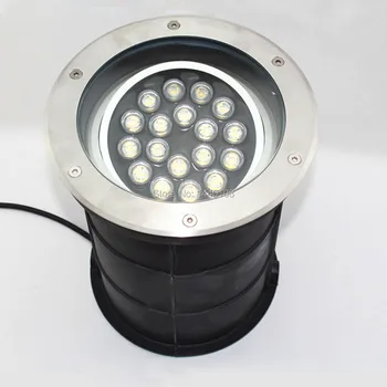 (3pcs/lot) Reguliuojamo Kampo 18w 250mm Ac85-265v Pritemdomi IP68 LED Požeminės Lempa LED Lauko Žemės, Sodo Kelio Grindų Lempos 13