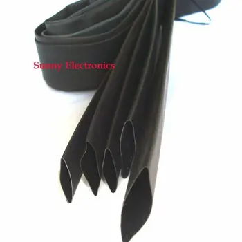 5 Dydis Heatshrink Šilumos Susitraukiančių Vamzdis Juoda Izoliacija Rankovėmis Wire Wrap Cable Kit, kaip 14mm 16mm 18mm 20mm 25mm