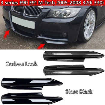 BMW 3 serijos E90 E91 M-Tech (2005-2008 m.) 320i 330i Bamperio Lip Splitter Atvartu Kūno Kit Kampe Šildomi Automobilių Reikmenys 7