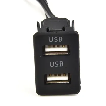 1M Automobilių Brūkšnys Flush Mount USB Prievadą Skydelio Dual USB prailginimo Adapteriai Kabelio Jungtis, Transporto priemonės, Elektronika, Automobilių Reikmenys 3