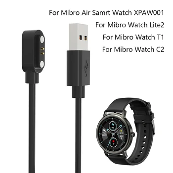 USB Magnetinio Įkrovimo Kabelis Smartwatch Įkrovimo Kabelis Mibro Žiūrėti Lite 2/T1/C2/Oro Smart Sporto Žiūrėti Priedai