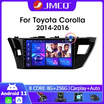 JMCQ 2Din Android 11 Automobilių Radijo Multimedia Vaizdo Grotuvas Toyota Corolla Ralink 2014-2016 m. GPS Navigacijos 4G Carplay Galvos Vienetas 2
