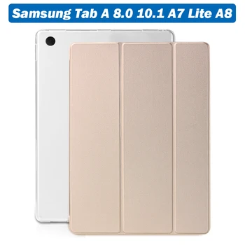 Case for Samsung Galaxy Tab A8 X205 X200 S6 Lite P610 P615 A7 A7 lite A8.0 10.1 10,5 PU Tablet Smart Cover Odinis Funda 3