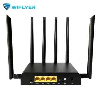 Wiflyer 4G Openwrt Maršrutizatorius Wifi6 Akių 1800Mbps Sim Kortelės Gigabit LAN 2.4 GHz 5.0 GHz 8*Antena 