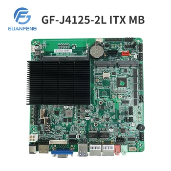 J4125 Mini-ITX Pramonės Plokštė Quad Core Keturių Siūlų TDP 10W 2LAN 1Gigabit Ethernet, WiFi LTE DDR4 18