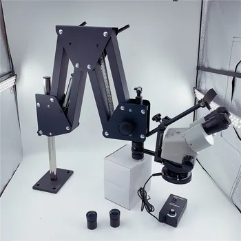 Papuošalai Optinės Priemonės Super Aišku, Mikroskopas, be Didinamojo stiklo Stendas Deimantų Nustatymo Mikroskopas su LED Šviesos Šaltinis 16