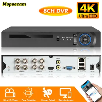 4K 8MP Saugumo CCTV DVR Smart Home Veido Aptikimo 8CH HAINAUT/DVR/XVI 6in1 8M-N H. 265+ Hibridinis Vaizdo įrašymo Už HAINAUT TVI CVI Fotoaparatas 19