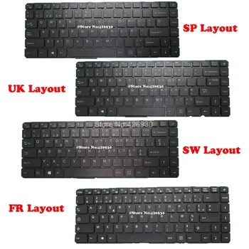 UK FR SW SP Permatomą Klaviatūrą Jumper Už EZBook S5 YXT-NB93-86 MB3008010 be Rėmelio Jungtinės Karalystės, prancūzijos, Šveicarijos, ispanijos 1