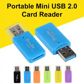 Universalus Plastiko Mini Nešiojamas Adapteris USB 2.0 Micro SD TF 