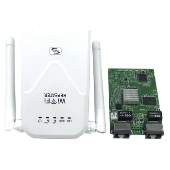 802.11 b/g/n/ac Belaidžio Wifi Kartotuvas 750 Mbps Mini Repetidor Wifi Signalo Stiprintuvas ES/JAV 2.4 G+5.8 G Wifi Extender 2*5dBi Antenos 14