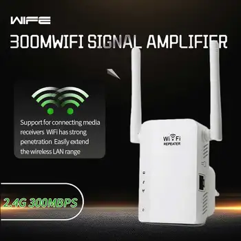 2,4 Ghz Bevielio Wifi Kartotuvas 300Mbps 802.11 n/b/g Tinklo Wifi Extender ES, JAV, JK, Signalo Stiprintuvas, Signalo Stiprintuvas, 