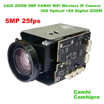 Camhi CamHipro Belaidis Wi-fi, 5MP 240X ZOOM Humanoidų SONY IMX 335 IP Kamera DV, Diktofonas Parama SD MIKROFONAS Garsiakalbis 19