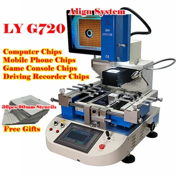 Visiškai Automatinė LY G720 BGA Perdarymas Stotis Žaidimų Konsolės, Mobiliojo Telefono, Nešiojamojo Kompiuterio SMT Mašina Plokštės Lustų Remontas 15