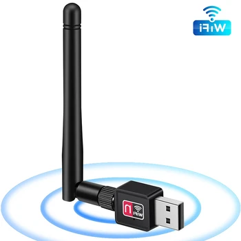 USB WiFi Adapteris 150Mbps MT7601 Belaidžio Tinklo Kortelė Mini LAN 2.4 G, Wi-Fi Imtuvas Dongle Antena N150 802.11 b/g/n, skirtas Windows 18