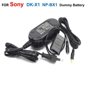 DK-X1 DC Jungtis NP-BX1 Manekeno Baterija+AC Maitinimo Adapteris AC-LS5 Sony Cybeshot RX1 DSC-RX1 RX100 RX100II RX1R HX400V HDR-PJ410 8