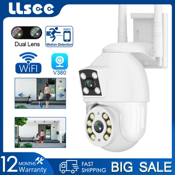 LLSEE V380 Pro HD 4MP Kamera Lauko Belaidžio WIFI Saugumo Stebėjimo Kamera, Infraraudonųjų spindulių Naktinio Matymo Mobiliųjų Stebėjimo, Signalizacijos 22