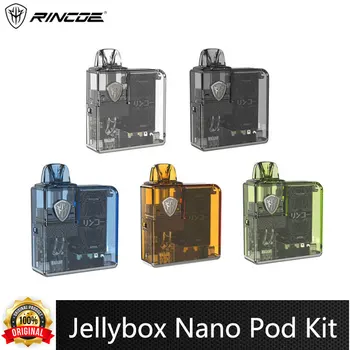 Originalus Rincoe Jellybox Nano Pod Kit Vape 1000mAh Baterijos 2.8 ml Kasetė 10-13W 0.5 omo 1.0 ohm Akių Ritė Elektroninių Cigarečių 11