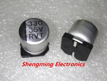 20PCS 330uF 35V SMD chip Aliuminio Elektrolitinių Kondensatorių 10x10mm 14