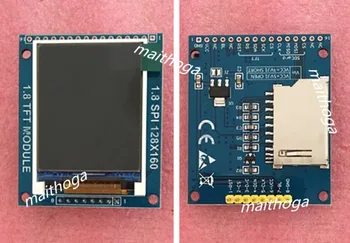maithoga 1.8 colio 8PIN SPI TFT LCD 16 BITŲ RGB 65K Spalvų Ekranas su PCB Lenta ST7735 Ratai SSD 128*160 17