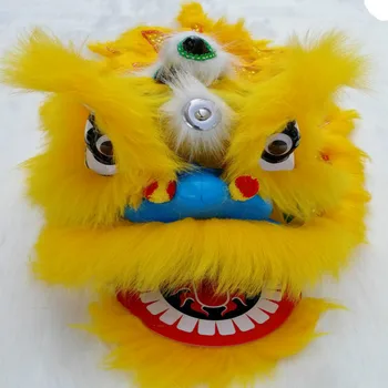 Kinijos Lion Dance Talismanas Kostiumas Gryna Vilna Pietų Liūtas Dviems Vaikams, Žaislai, Drabužiai Reklamai Karnavalas Helovinas, Kalėdos 2