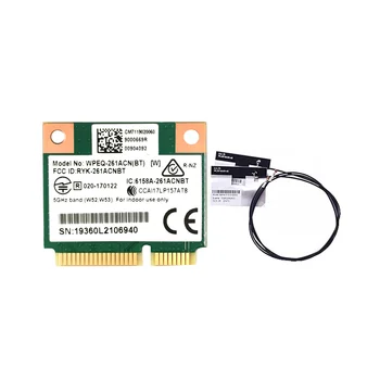 QCA6174 WPEQ-261ACN(BT) WIFI Kortelę+2XAntenna 802.11 AC 867M QCA6174 Bluetooth WIFI 4.2 5 Mini PCIe Card 21