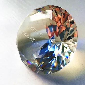 4pcs/daug 50mm Gražus k9 Kristalų Didelis Tuščias Deimantai, Vestuvių Dekoravimas, Aišku, Crystal Prespapjė Be Graviravimas