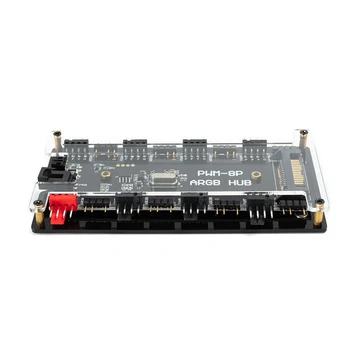 Aušinimo Ventiliatorius PCB 5V 3pin LED Splitter ilgą Plokštė Sync CPU Nuotolinio Valdymo RGB Hub 10 Būdų, kaip SATA Prievado Adapteris Magnetinis