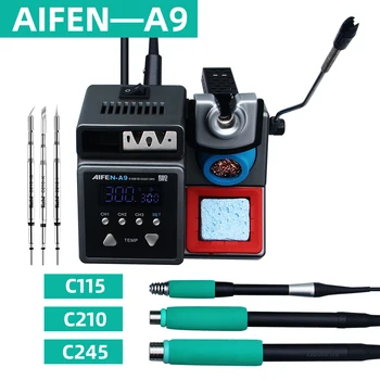 AIFEN-A9 bešvinis Litavimo Stotis Suderinama 115/210/245 Rankena Chip Temperatūros Kontrolės BGA PCB Remontas, Suvirinimo 23