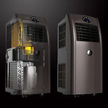 Kintamoji srovė 220-240V 990W GALIA šaldymo/šildymo nešiojamų oro kondicionierius,kintamoji srovė 220-240V 50-60Hz, 1HP nekintamų greitis, dydis 320*730*360mm 12