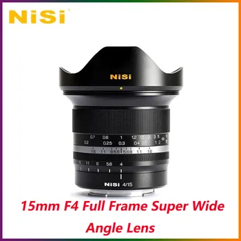 NISI 15mm F4 Ultra Plataus Kampo Objektyvas Pilno kadro MF Pirmininko vaizdo Kameros Objektyvas, skirtas 