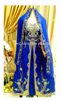 Moterų Dubajus Ilga Suknelė Farasha Moroccon Islamo Vestuvių Afrikos Suknelė 56 Cm