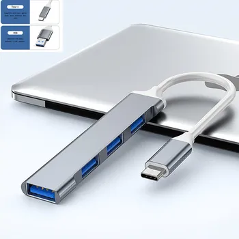 USB C HUB C Tipo 3.1 4 Port 2.0 3.0 Multi Adapteris, Splitter OTG 