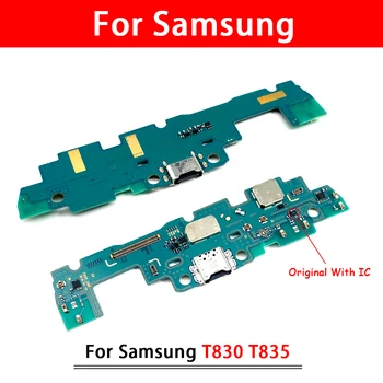 10vnt Originalus USB Įkrovimo lizdas Doko Jungtis Valdybos Flex Kabelis Samsung Galaxy Tab S4 10.5 SM-T830 T835 Įkroviklis Valdybos Dalių 12