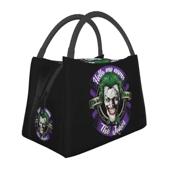 Joker Logotipą, Šiluminė Izoliacija Pietūs Krepšiai Moterims Klounas Hahaha Resuable Pietūs Konteinerių Office Lauko Sandėliavimo Valgio Maisto Dėžutę 20