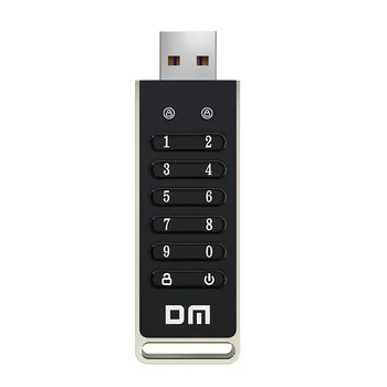 DM FD063 256-bitų Saugiame USB Ratai Slaptažodį Saugiai Flash Drive USB3.2 U Disko Parama Reset/Ištrinti/Auto Lock Funkcija