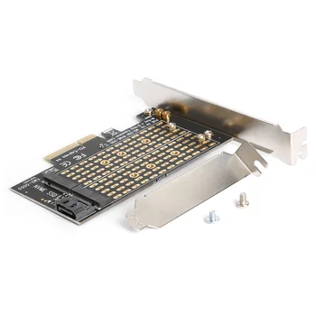 M. 2 NVME į PCIE Adapteris Modulis Valdybos M+B Klavišą NGFF SSD su PCI-E 3.0 X4 SATA Plėtros Kortelę ar Kompiuterio Priedai.