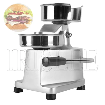 150mm Mėsainiai Paspauskite Vadovo Mėsainių Patty Burger Maker Mašina, Nerūdijančio Plieno Mėsos Pyragas Formavimo AM15 Virtuvės Įrankis 12