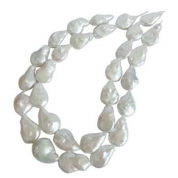 perlų karoliukai,100% Pobūdžio gėlo vandens prarasti perlas, DIDELIS BAROKO formos perlų,geros kokybės nr. suremontuotas.ilgis 24-28 mm 23