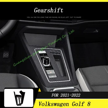 Volkswagen Golf 8 2020-2023 Interjero Centrinis Valdymo Pultas Durų Rankena 5D Anglies Pluošto Lipdukas Lipdukai Automobilio stilius Accessories
