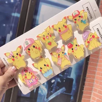 [TAKARA TOMY] Pokemon Pet Elf Pikachu Staigius Japonijos Saldus Animacinių filmų Mielas Stilius Mergaitės Plaukų Papuošalai Duckbill Įrašą A22122602 21
