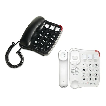 69HA TCF-2300 Didelis Mygtukas Fiksuotojo ryšio Telefono Darbastalio Telefonas - Papildyta, Garso, Puikiai tinka vyresnio amžiaus ir Vizualiai Ginčijo