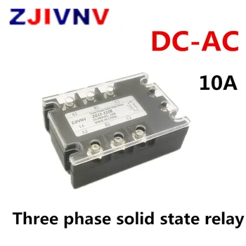 Aukštos Kokybės Trijų fazių (solid state relay DC-AC 10A SSR 3-32vdc 90~480vac DC Kontrolės AC ZG33-310B